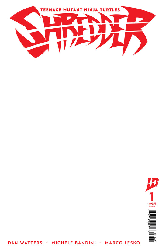 Teenage Mutant Ninja Turtles: Shredder #1 Variant D (Sketch Variant) - Image