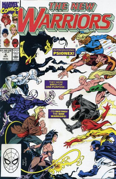Pre-Owned - The New Warriors (1990 series) #4 (October 1990) - Cover Image