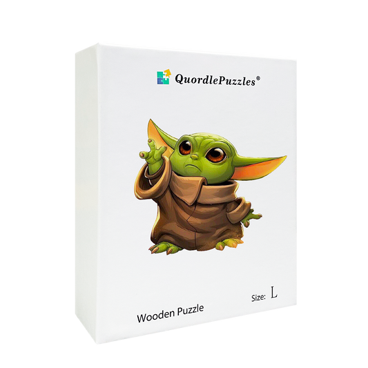 Quordle Puzzles: Baby Yoda Wooden Puzzle S