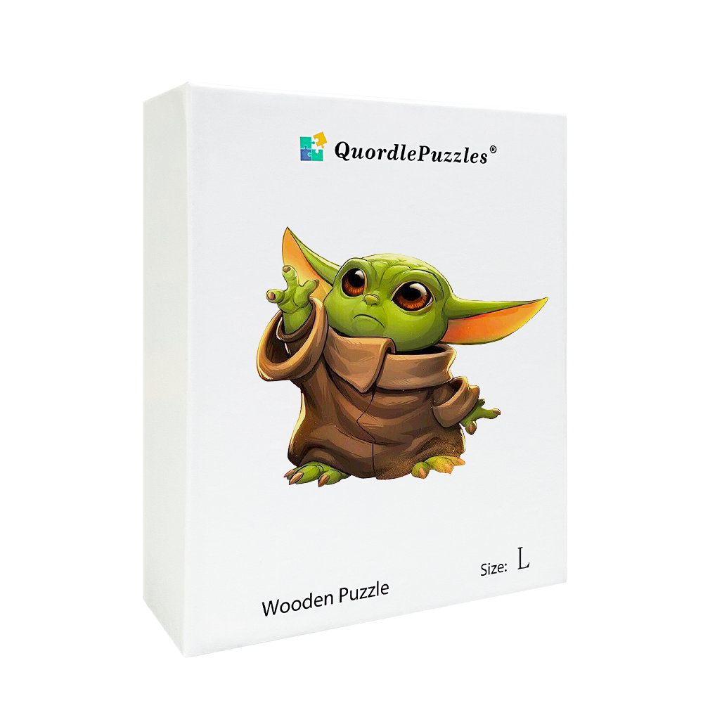 Quordle Puzzles: Baby Yoda Wooden Puzzle S - Puzzles - Image - Pop Weasel