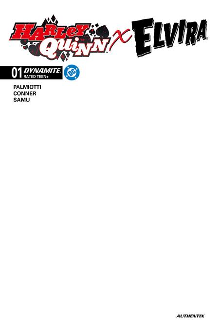 Harley Quinn X Elvira #1  J Blank Authentix Var - Image