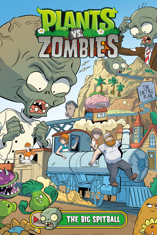 Plants vs. Zombies Volume 24: The Big Spitball | Hardcover - Image