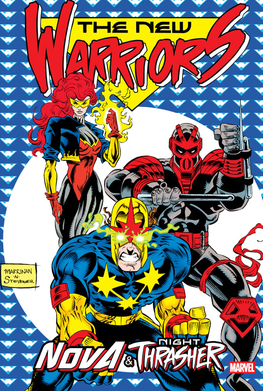 New Warriors: Nova & Night Thrasher Omnibus Chris Marrinan Cover | Hardcover - Image