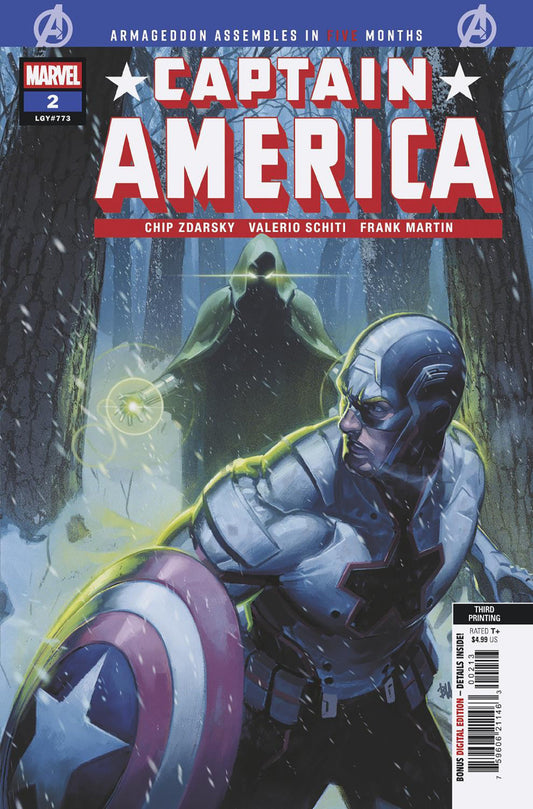CAPTAIN AMERICA #2 BEN HARVEY 3RD PRINTING VARIANT - Image