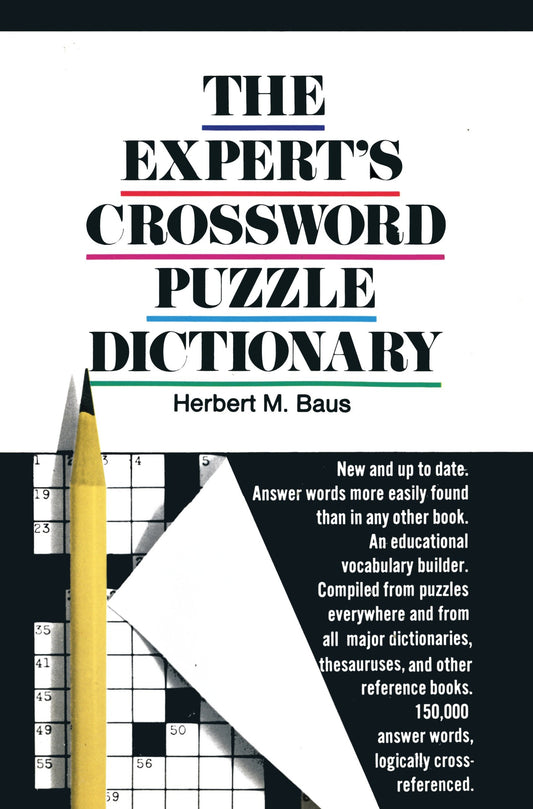 The Expert's Crossword Puzzle Dictionary image
