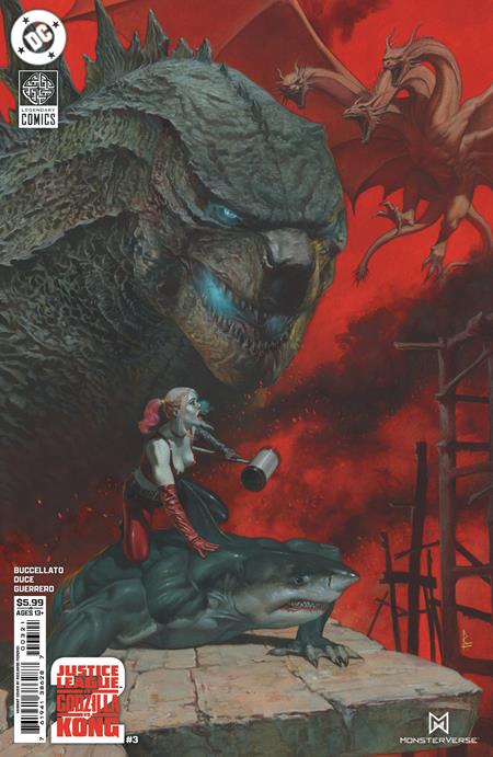 Justice League Vs Godzilla Vs Kong 2 #3 (of 7)  B Riccardo Federici Card Stock Var - Image