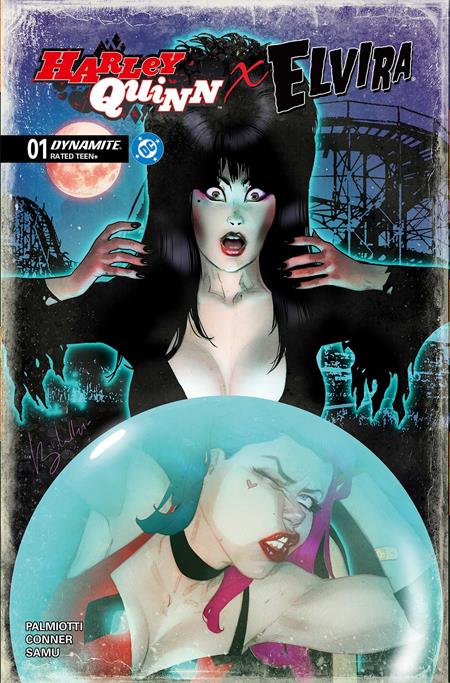 Harley Quinn X Elvira #1  D Ben Caldwell Var - Image