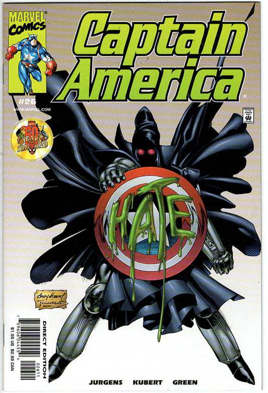 Pre-Owned - Captain America #26  (February 2000) Scanned Image Pop Weasel Pre-Owned Comics