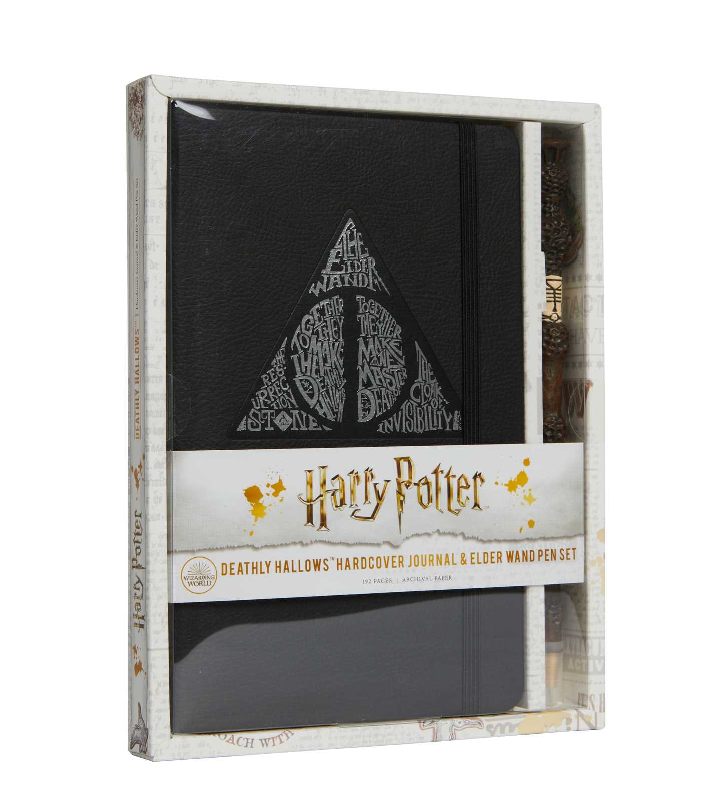 Pop Weasel Image of Harry Potter: Deathly Hallows Hardcover Journal and Elder Wand Pen Set