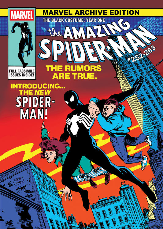 Marvel Archive Edition: Amazing Spider-Man - The Black Costume: Year One Gallery Edition Ron Frenz Original First Issue Cover | Hardcover - Image