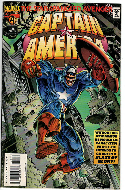 Pre-Owned - Captain America #438  (April 1995) Scanned Image Pop Weasel Pre-Owned Comics