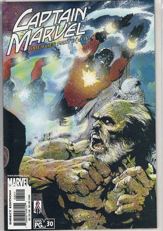 Pre-Owned - Captain Marvel #30  (May 2002) Scanned Image Pop Weasel Pre-Owned Comics