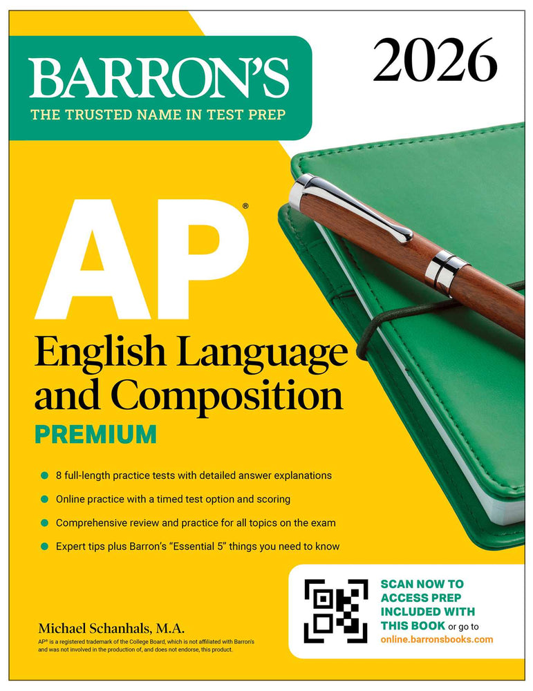 AP English Language and Composition Premium, 2026: Prep Book with 8 Practice Tests + Online Practice image - Non-Fiction - Image - Pop Weasel
