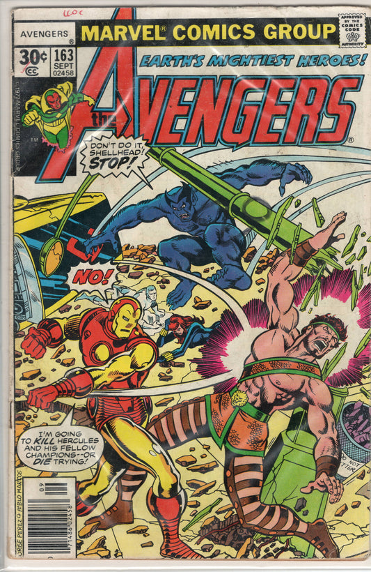 Pre-Owned - The Avengers #163  (September 1977) Scanned Image Pop Weasel Pre-Owned Comics