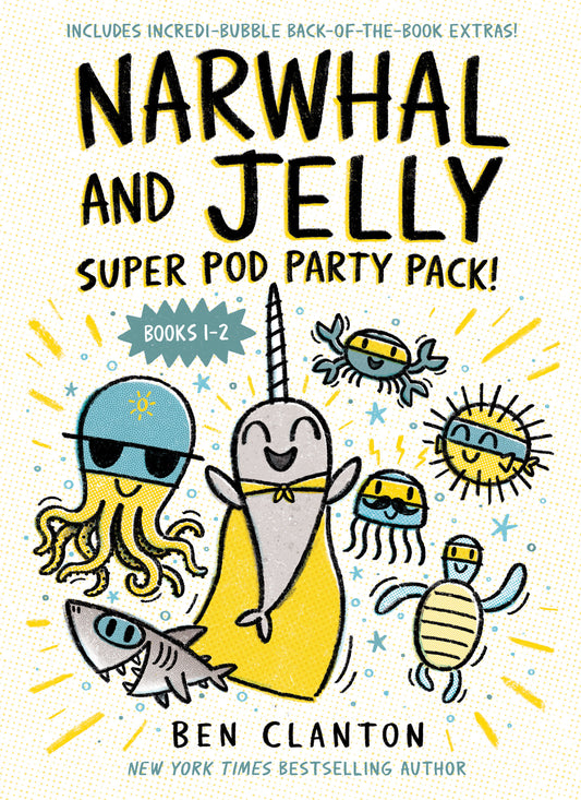 Narwhal and Jelly: Super Pod Party Pack! (Paperback books 1 & 2) image