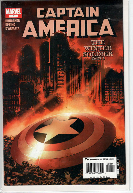 Pre-Owned - Captain America #8  (September 2005) Scanned Image Pop Weasel Pre-Owned Comics