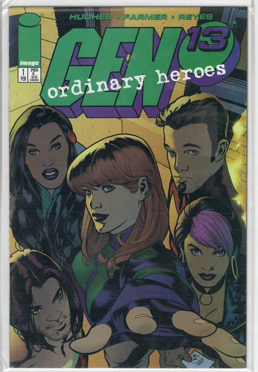 Pre-Owned - Gen 13: Ordinary Heroes #1  (February 1996) Scanned Image Pop Weasel Pre-Owned Comics