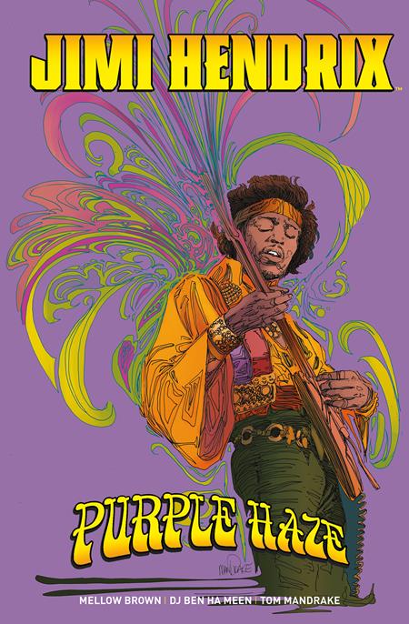 Jimi Hendrix Purple Haze  | Hardcover Direct Market Edition Tom Mandrake Purple - Image - Graphic Novels - Image - Pop Weasel