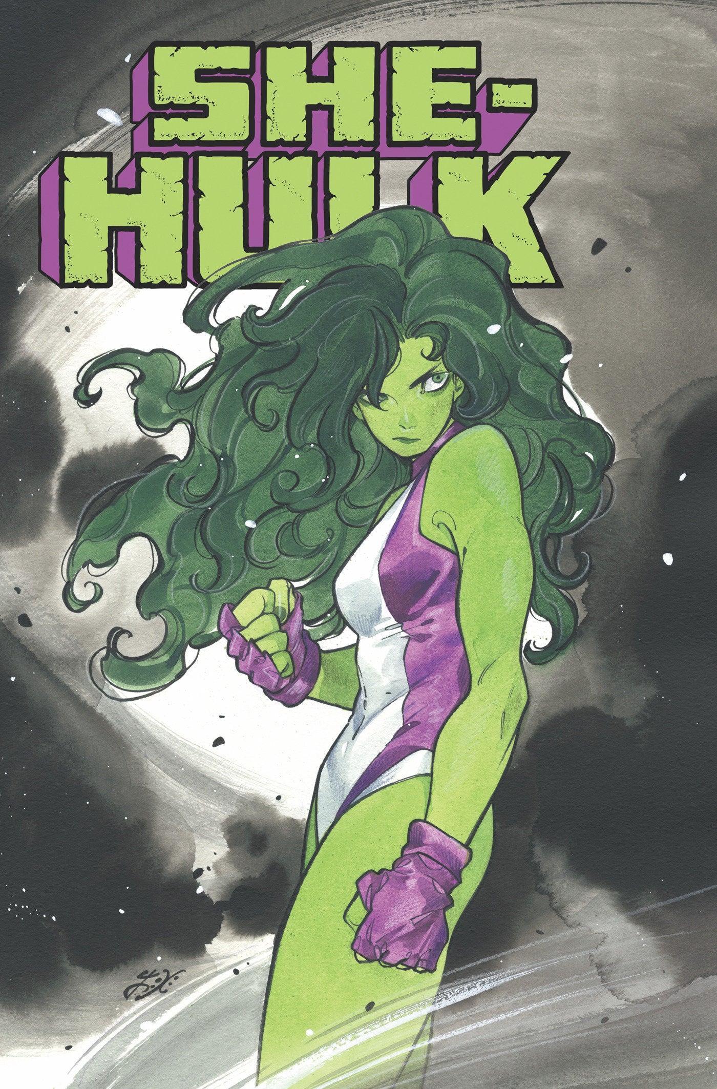 She-Hulk By Rainbow Rowell Omnibus Peach Momoko Cover [DM Only] | Hardcover - Image