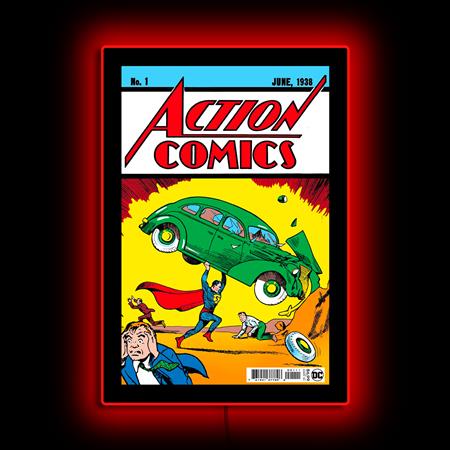 Superman Action Comics Mini Poster Plus Led Illuminated Sign - Image - Comics - Image - Pop Weasel
