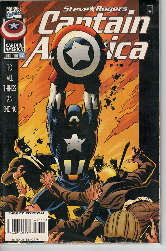 Pre-Owned - Captain America #453  (July 1996) Scanned Image Pop Weasel Pre-Owned Comics
