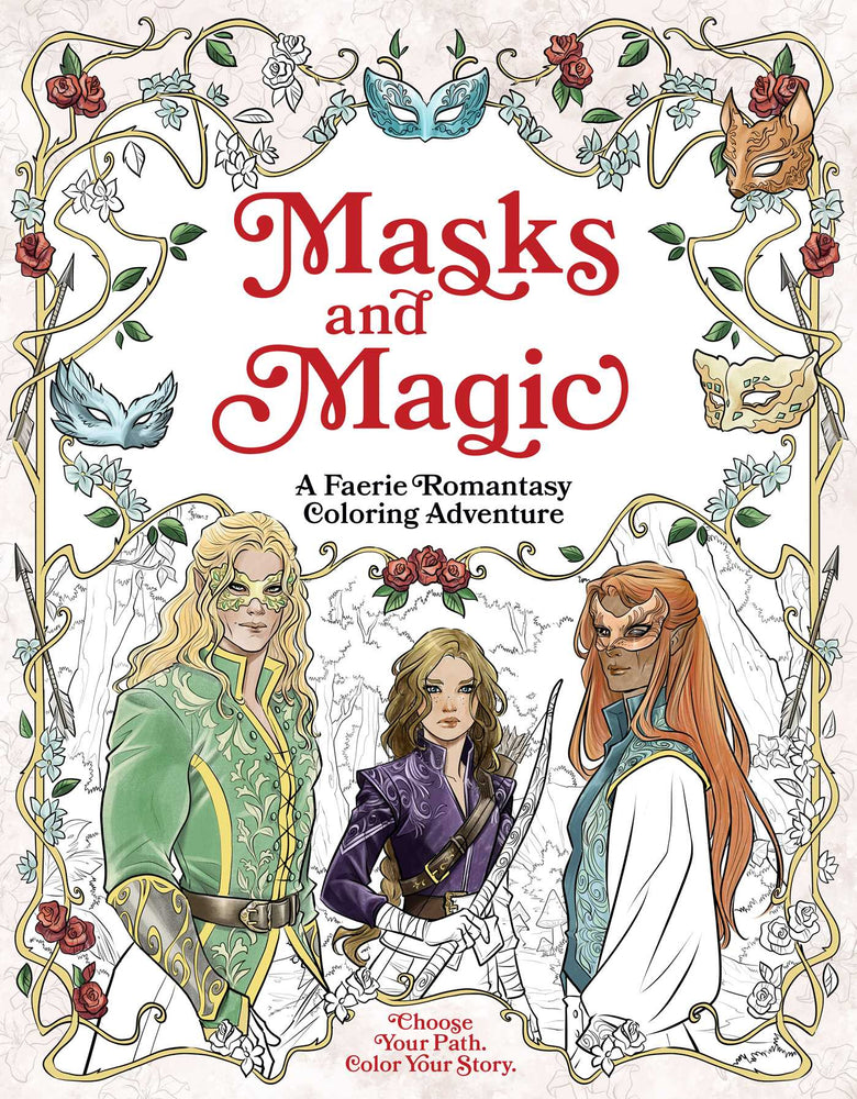 Masks and Magic A Faerie Romantasy Coloring Adventure image -  - Image - Pop Weasel