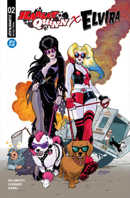 Harley Quinn X Elvira #2  A Amanda Conner Dogs - Image