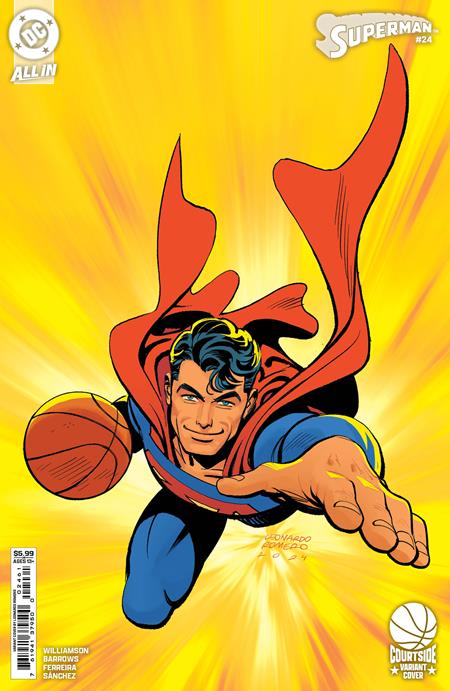 Superman #24  E Leonardo Romero Courtside Card Stock Var image