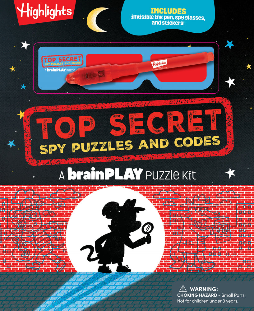 brainPLAY Top Secret Spy Puzzles and Codes | Hardcover - Image - Children/Young Adult - Image - Pop Weasel