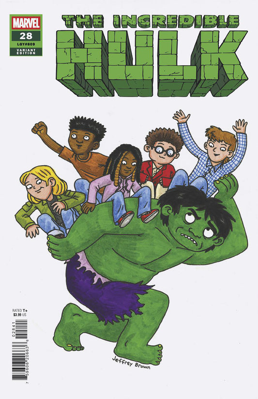 INCREDIBLE HULK #28 JEFFREY BROWN VARIANT - Image