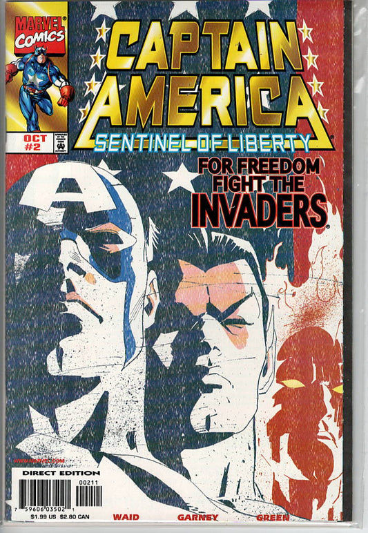 Pre-Owned - Captain America: Sentinel of Liberty #2  (October 1998) Scanned Image Pop Weasel Pre-Owned Comics