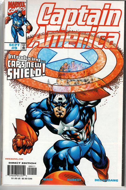 Pre-Owned - Captain America #9  (September 1998) Scanned Image Pop Weasel Pre-Owned Comics