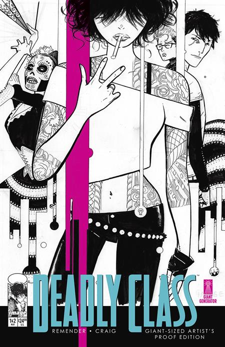 Deadly Class Giant Sized Artists Proof Edition  B Inc 1:4 Wes Craig Pink Var - Image - Comics - Image - Pop Weasel
