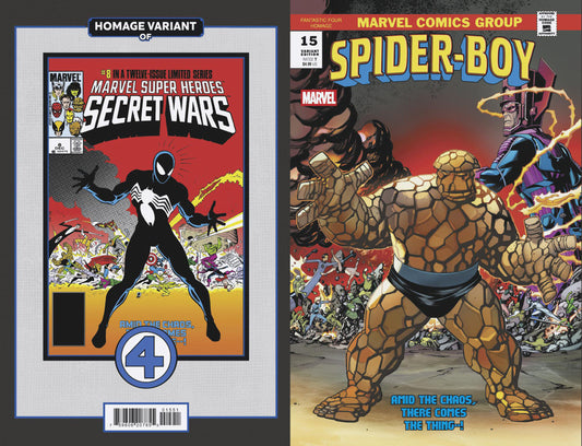 SPIDER-BOY #15 MIKE MCKONE FANTASTIC FOUR HOMAGE VARIANT image