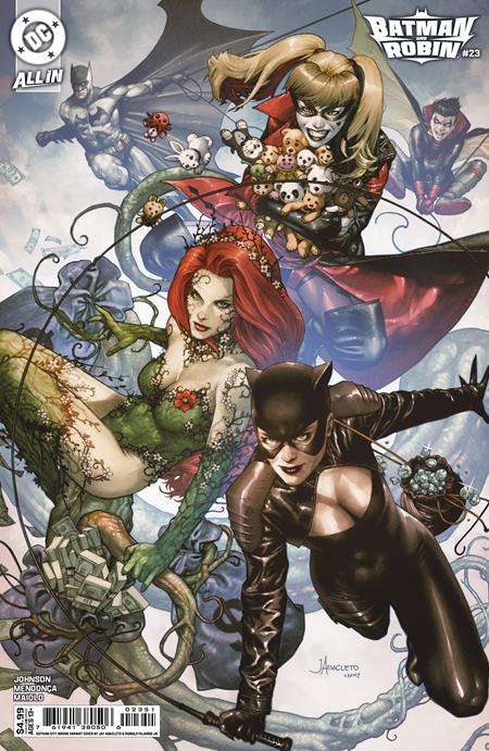 Batman And Robin #23  D Jay Anacleto Gotham City Sirens Card Stock Var - Image