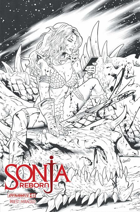Sonja Reborn #2  N Greg Land Line Art Foc Bonus Var - Image