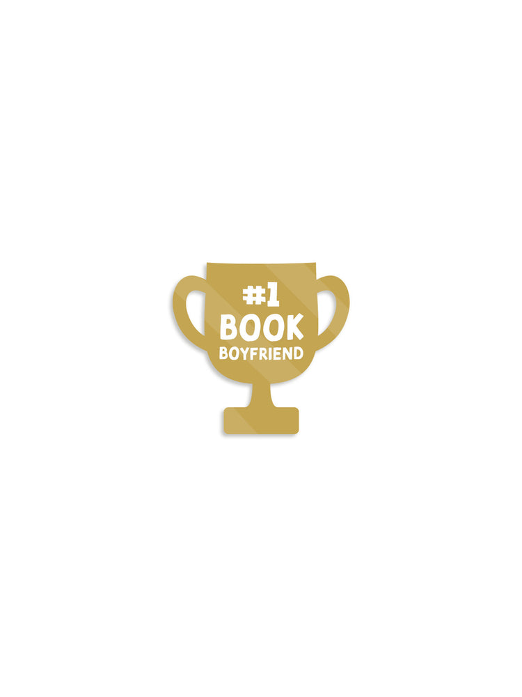 #1 Book Boyfriend Enamel Pin - Books - Image - Pop Weasel