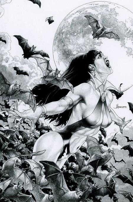 Vampirella (2025) #3  Q Inc 1:15 Jay Anacleto B&w Virgin Var - Image
