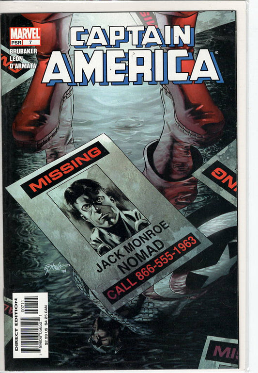 Pre-Owned - Captain America #7  (July 2005) Scanned Image Pop Weasel Pre-Owned Comics
