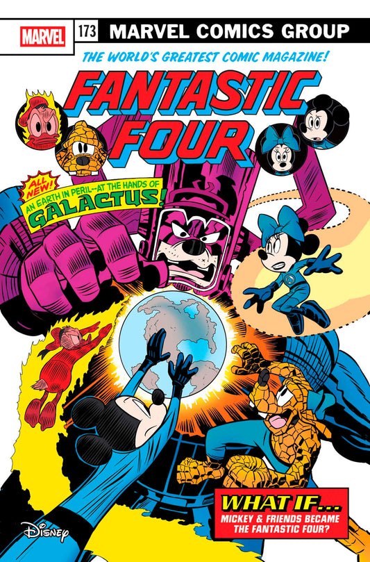 FANTASTIC FOUR #31 CLAUDIO SCIARRONE DISNEY WHAT IF? FANTASTIC FOUR HOMAGE VARIANT [DOOM] - Image
