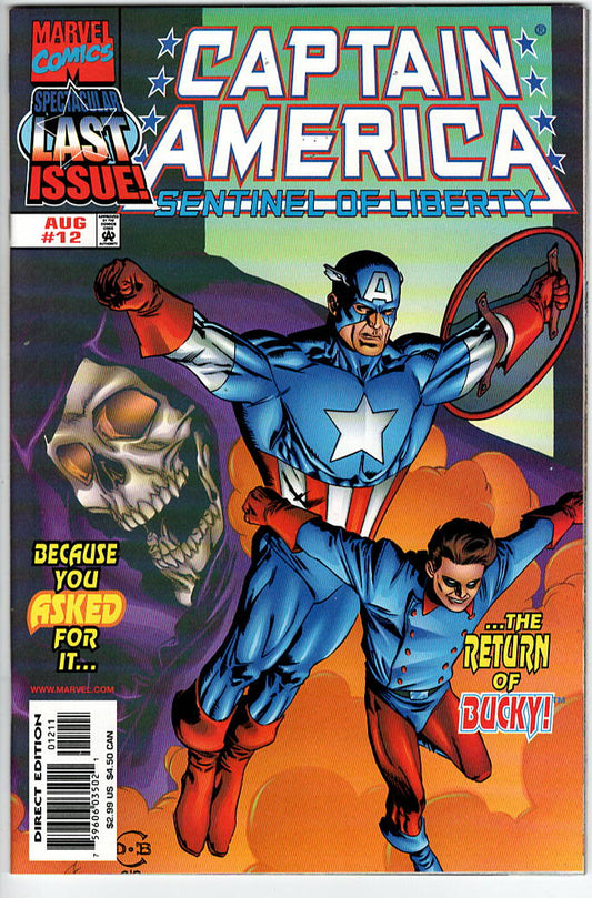 Pre-Owned - Captain America: Sentinel of Liberty #12  (August 1999) Scanned Image Pop Weasel Pre-Owned Comics
