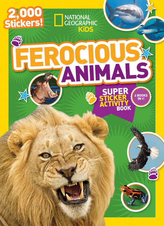 National Geographic Kids Ferocious Animals Super Sticker Activity Book image