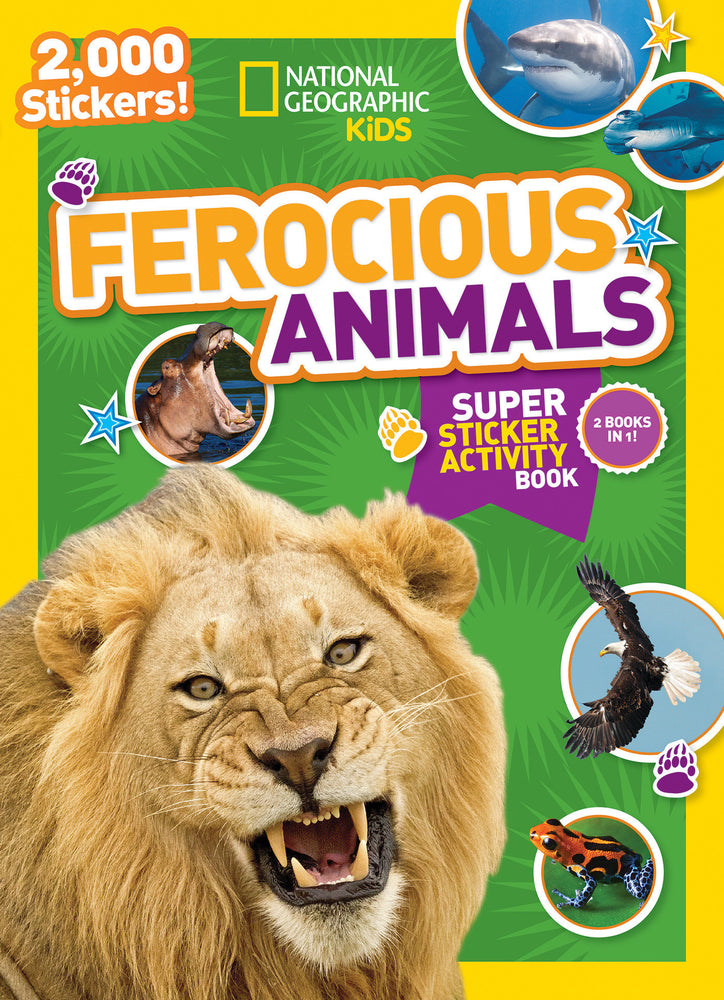 National Geographic Kids Ferocious Animals Super Sticker Activity Book image - Children/Young Adult - Image - Pop Weasel
