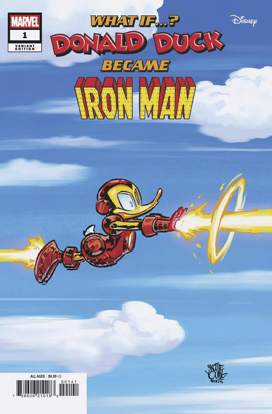 MARVEL & DISNEY: WHAT IF...? DONALD DUCK BECAME IRON MAN #1 SKOTTIE YOUNG VARIANT - Image