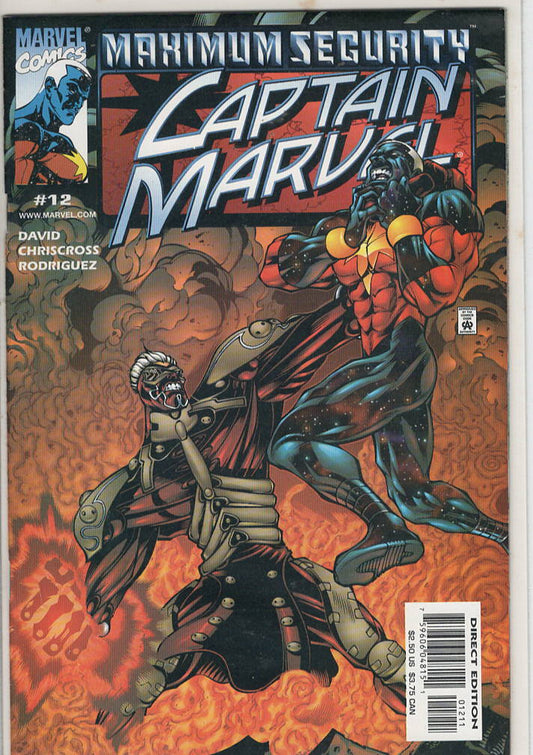 Pre-Owned - Captain Marvel #12  (December 2000) Scanned Image Pop Weasel Pre-Owned Comics