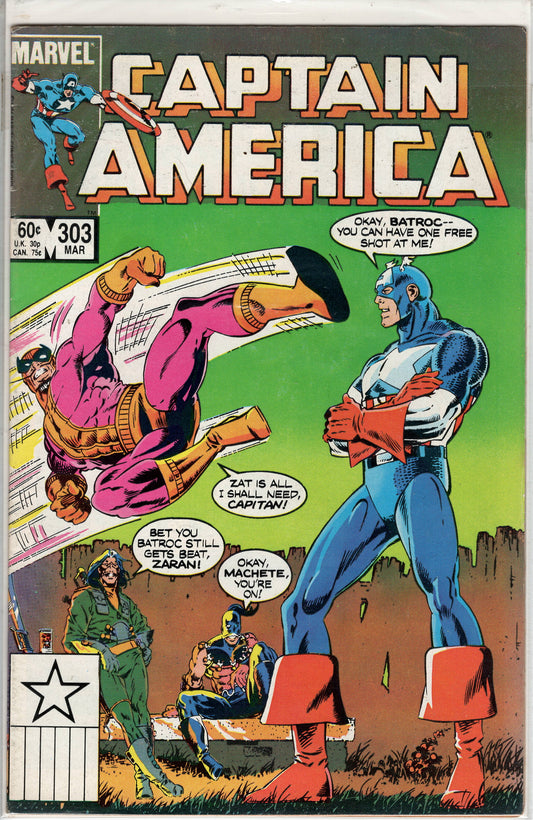 Pre-Owned - Captain America #303  (March 1985) first appearance of Nomad III Scanned Image Pop Weasel Pre-Owned Comics