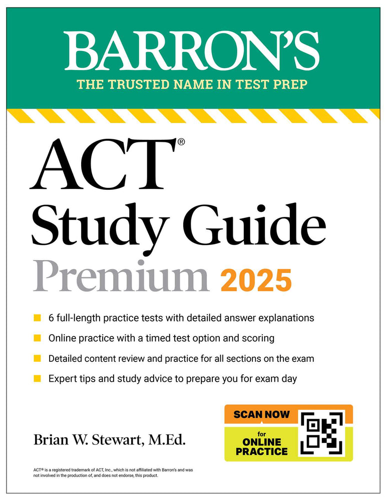 ACT Study Guide Premium, 2025: 6 Practice Tests + Comprehensive Review + Online Practice image - Non-Fiction - Image - Pop Weasel
