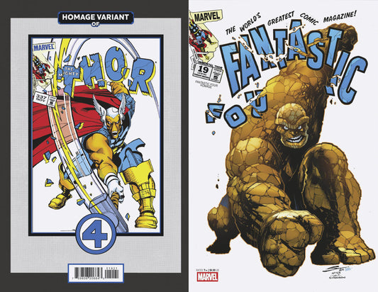 IMMORTAL THOR #19 GERARDO SANDOVAL FANTASTIC FOUR HOMAGE VARIANT image