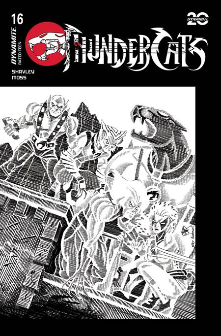 Thundercats #16  T Inc 1:20 Tmnt Homage Ken Haeser Line Art Var - Image