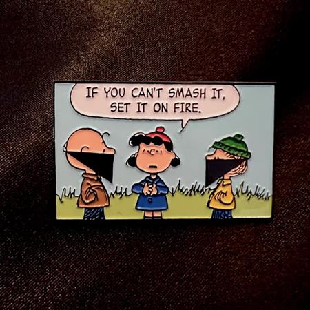 If You Cant Smash It Set It On Fire Enamel Pin - Image - Comics - Image - Pop Weasel